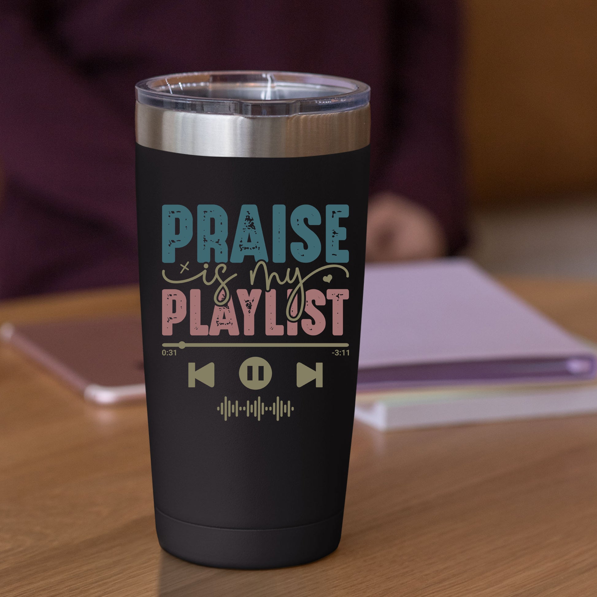 Praise is My Playlist DTF Transfer