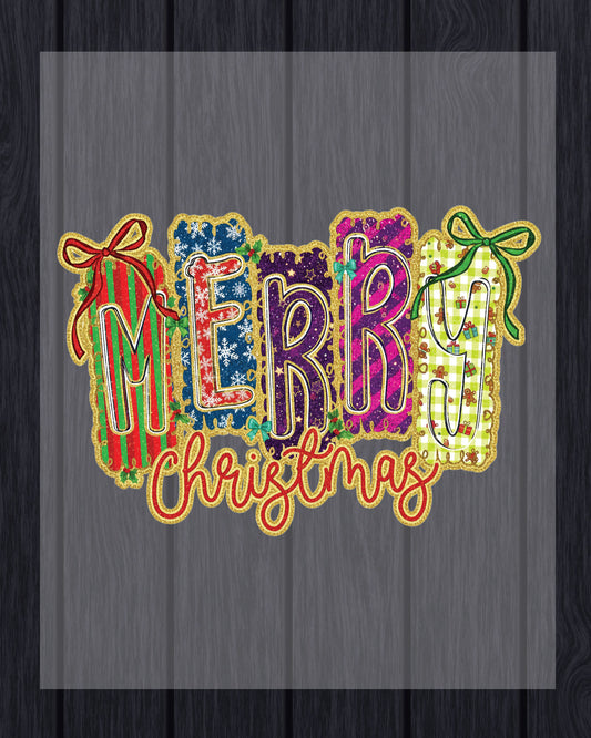 Pray Glitter Christmas Coquette DTF Transfer