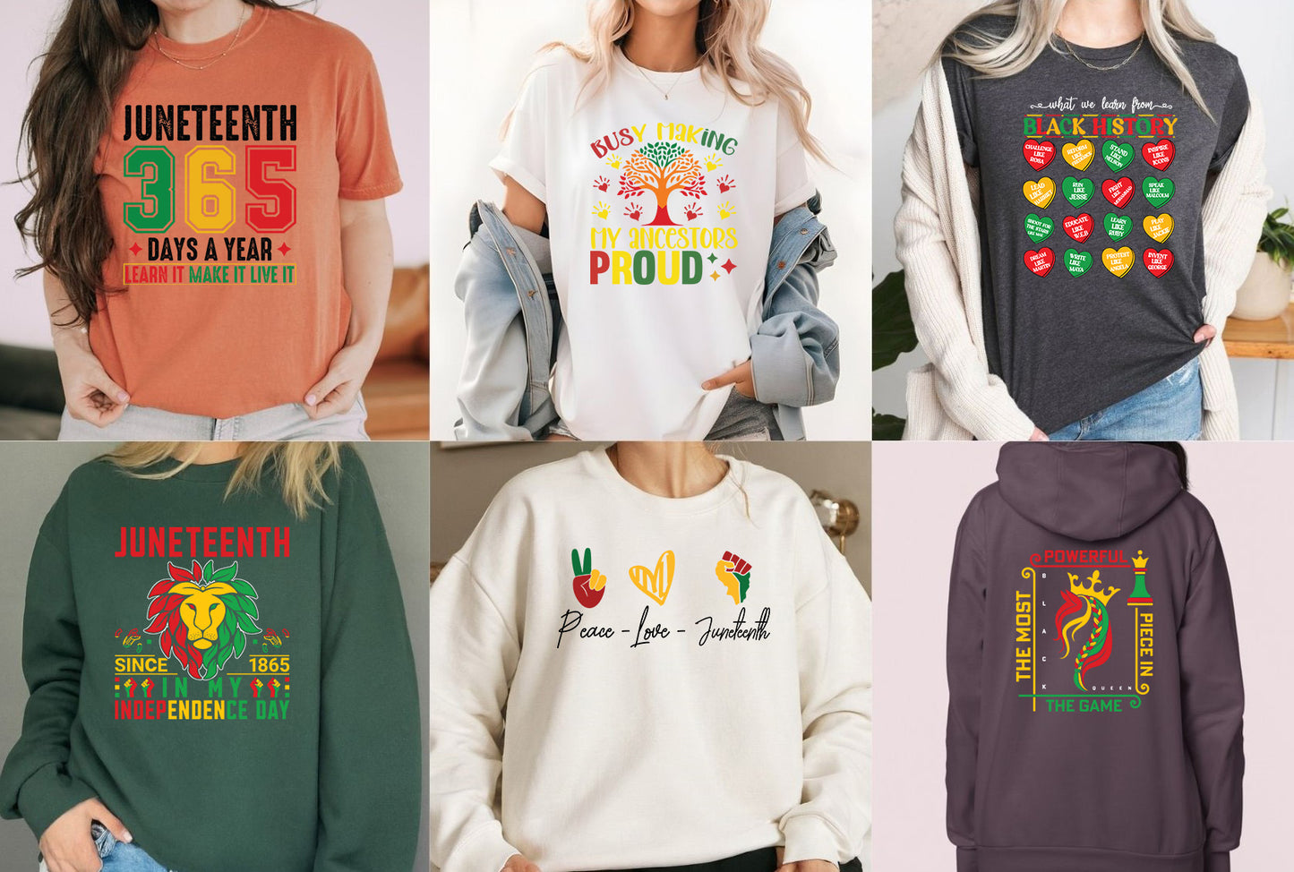 Premade Juneteenth DTF Transfer Gang sheet