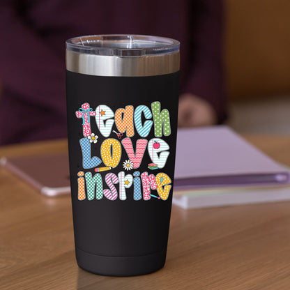 Preppy Back to School Teach Love Inspire DTF Transfer
