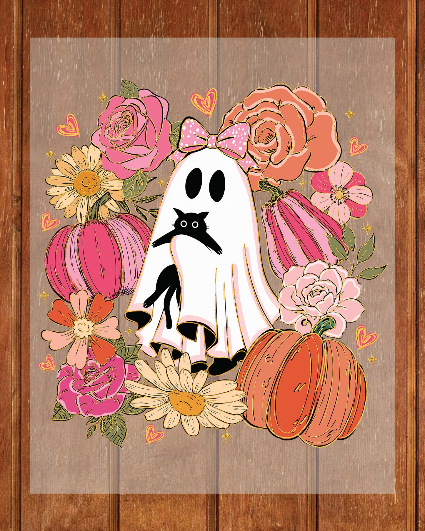 Preppy Halloween Ghost DTF Transfer