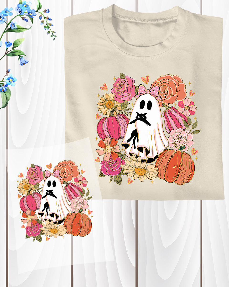 Preppy Halloween Ghost DTF Transfer