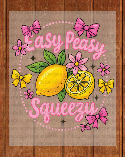 Preppy Lemon Summer Coquette Heat Transfer for Shirts