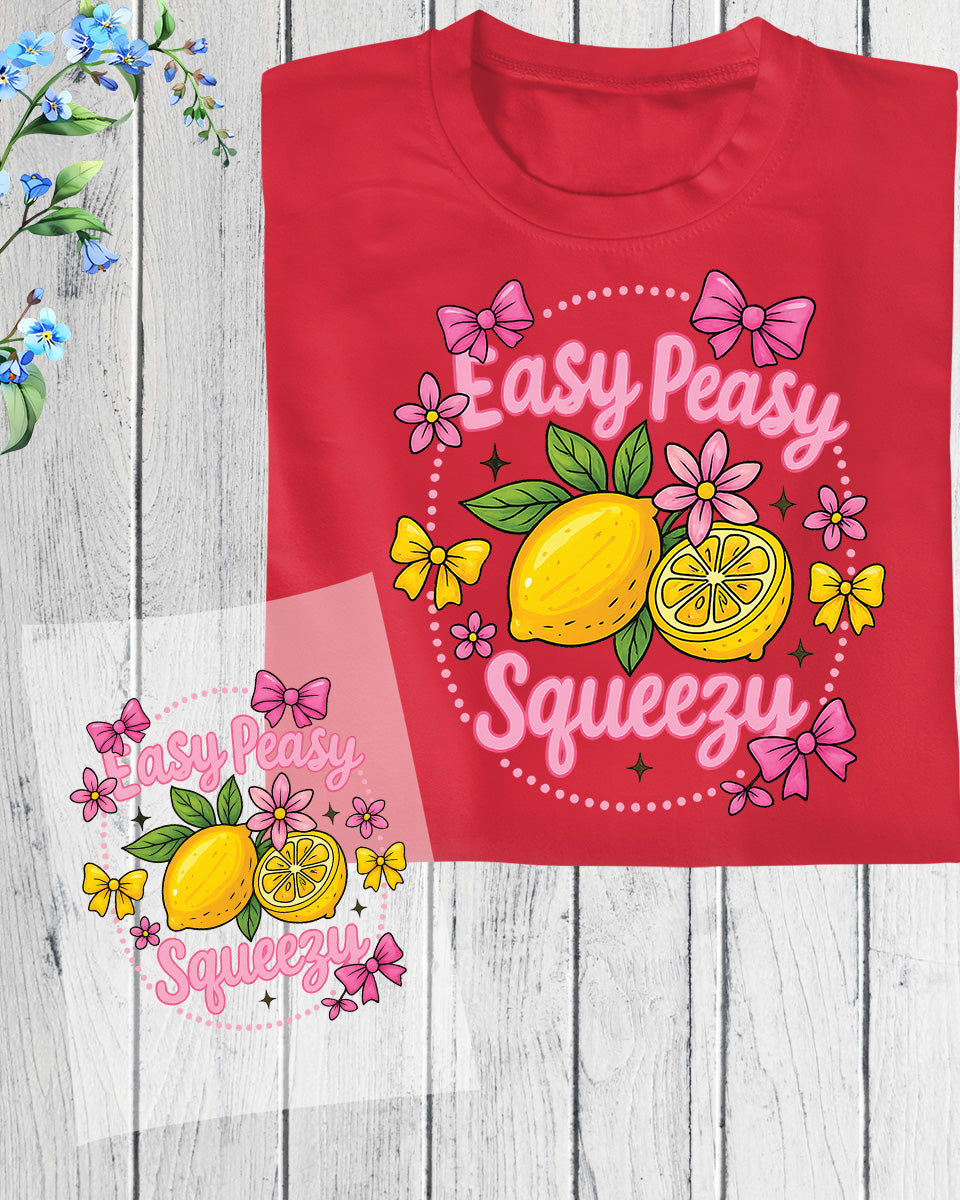 Preppy Lemon Summer Coquette Heat Transfer for Shirts