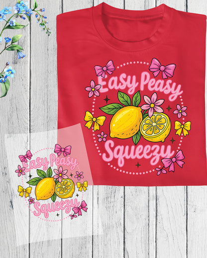 Preppy Lemon Summer Coquette Heat Transfer for Shirts