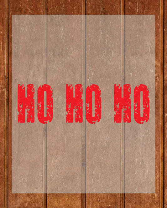 Preppy Retro Christmas Ho Ho Ho DTF Transfer