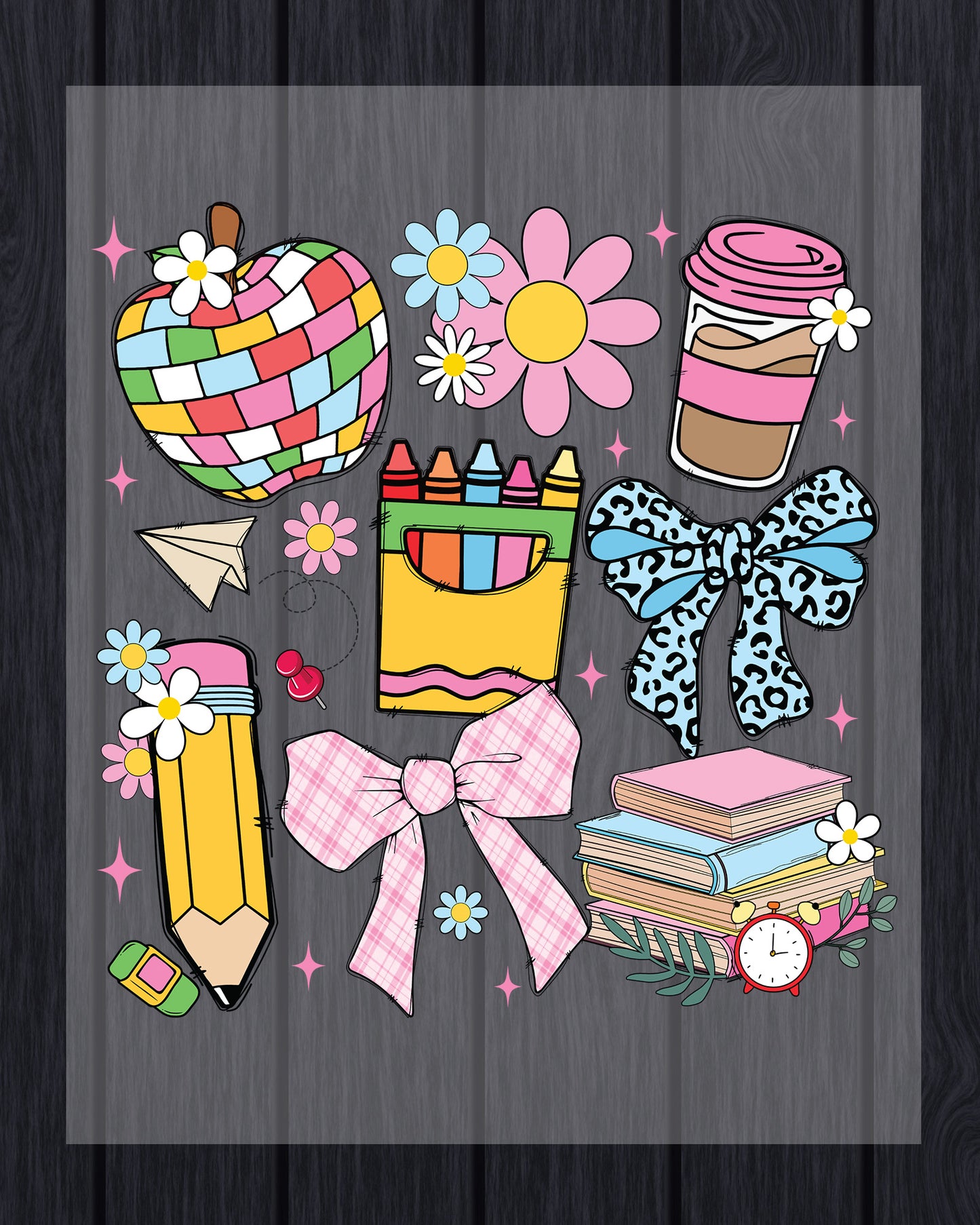 Preppy Teacher Back to School DTF Transfer