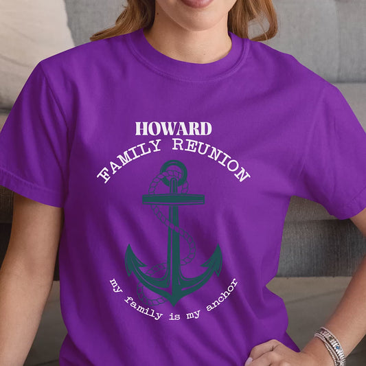 Custom Family Reunion My Family is My Anchor Shirt