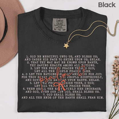 Western Psalm 67 Six Seven Comfort Colors T Shirt