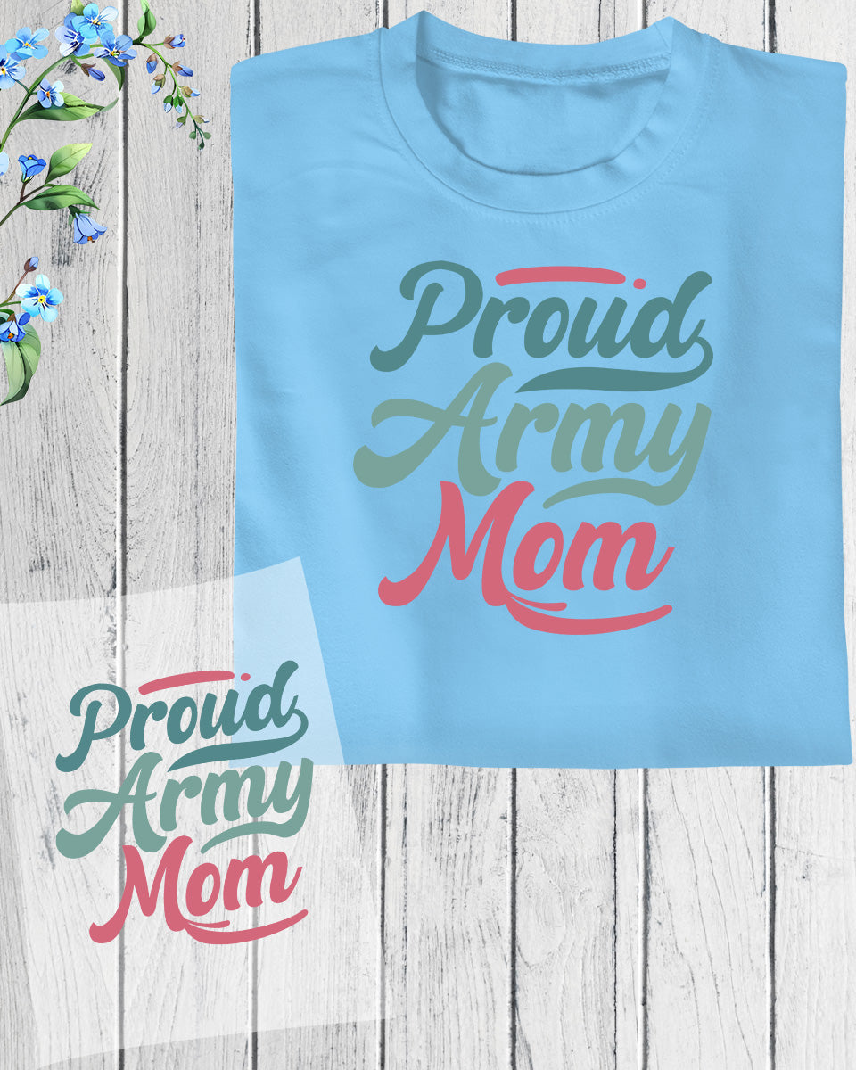 Proud Army Mom DTF Transfer Film