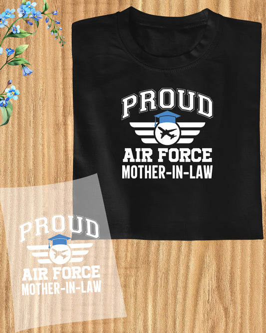 Proud Air Force Mother In Law Retro DTF Transfer Film
