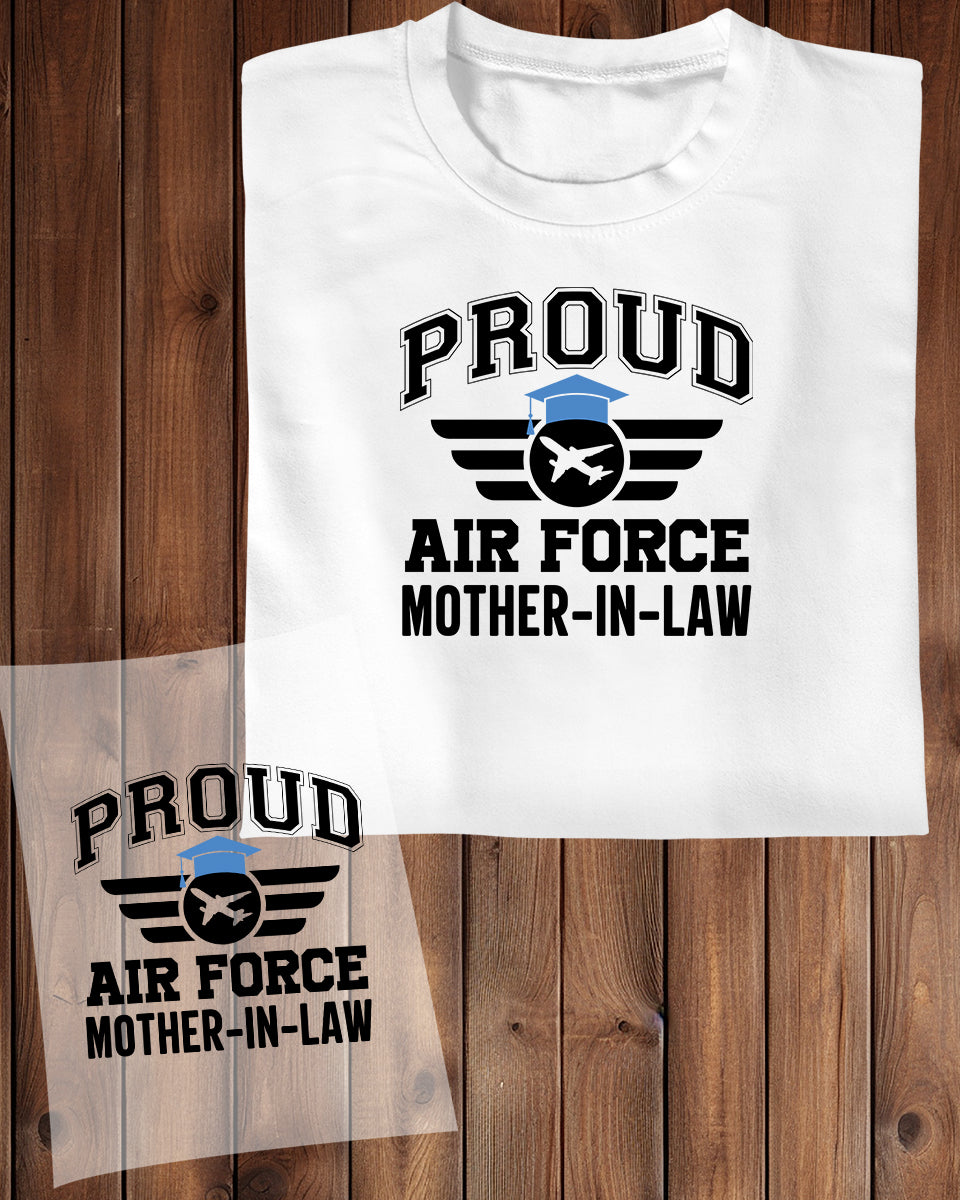 Proud Air Force Mother In Law DTF Transfer Film