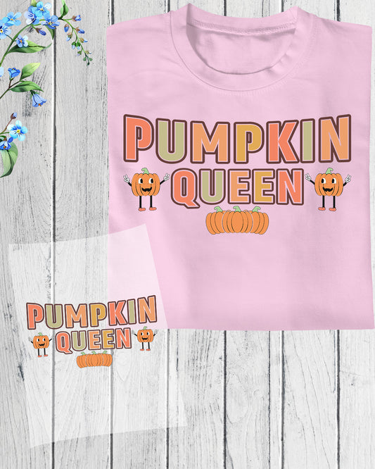 Pumpkin Queen DTF Transfer Ready to Press