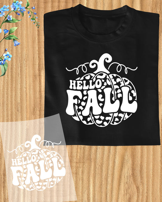 Hello Fall Season DTF Transfer Film