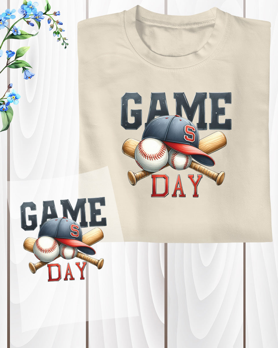 Baseball Game Day Element DTF Transfer Film