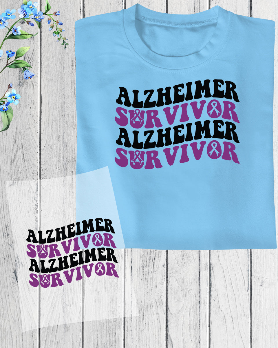 Alzheimer Survivor DTF Transfer Film