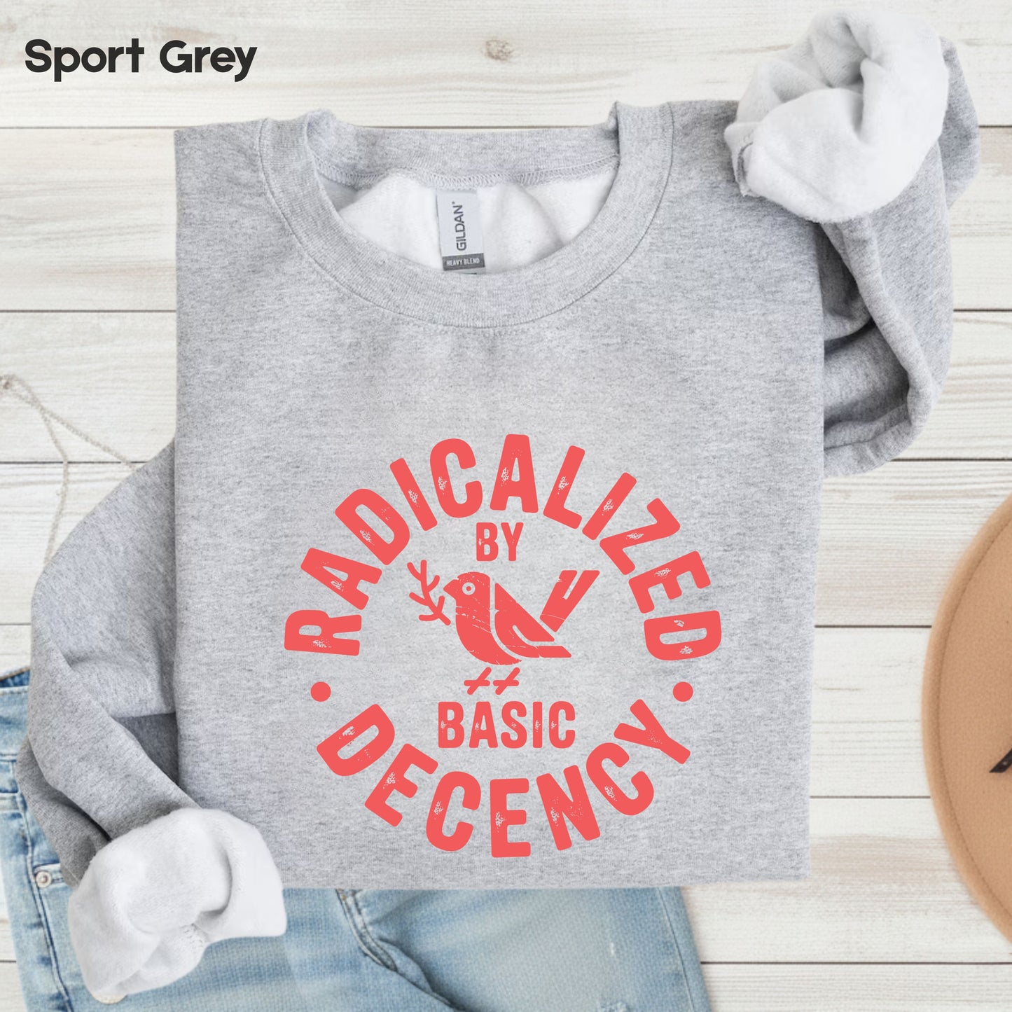 Radicalized by Basic Decency Comfort Colors T Shirts
