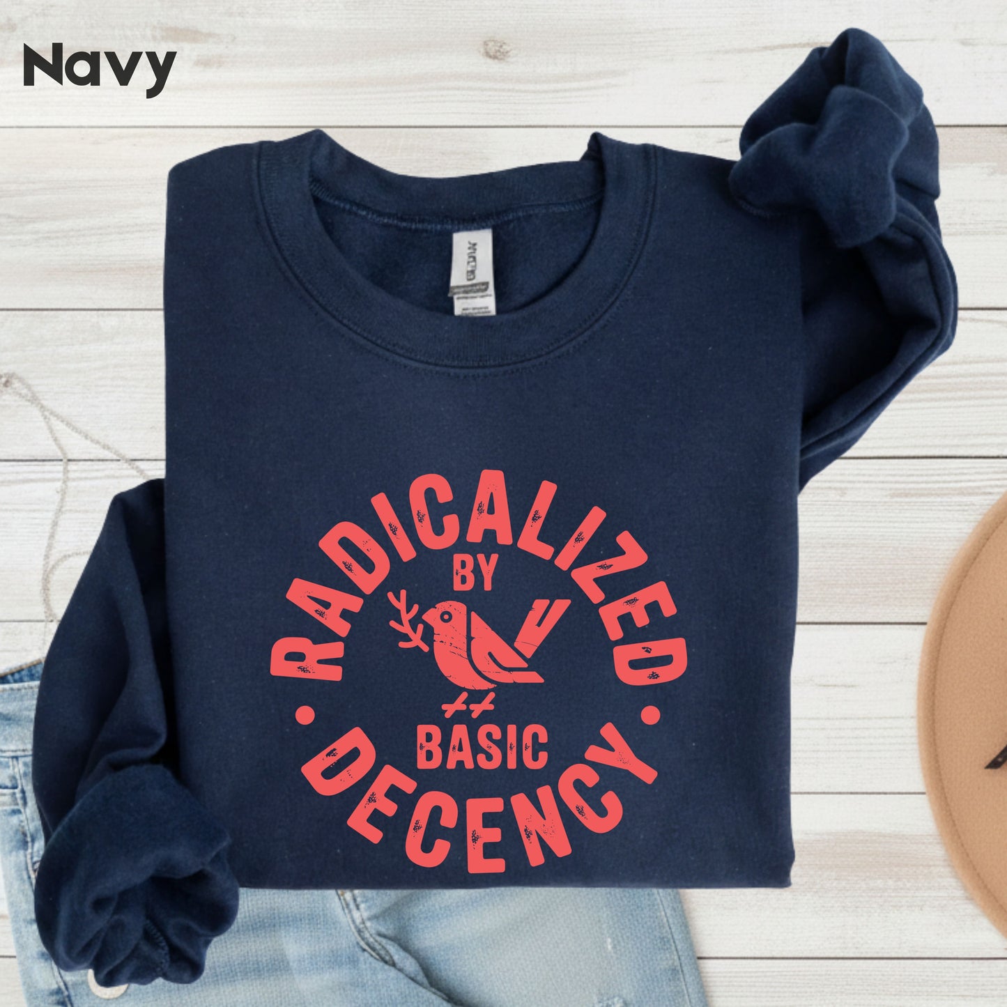 Radicalized by Basic Decency Comfort Colors T Shirts