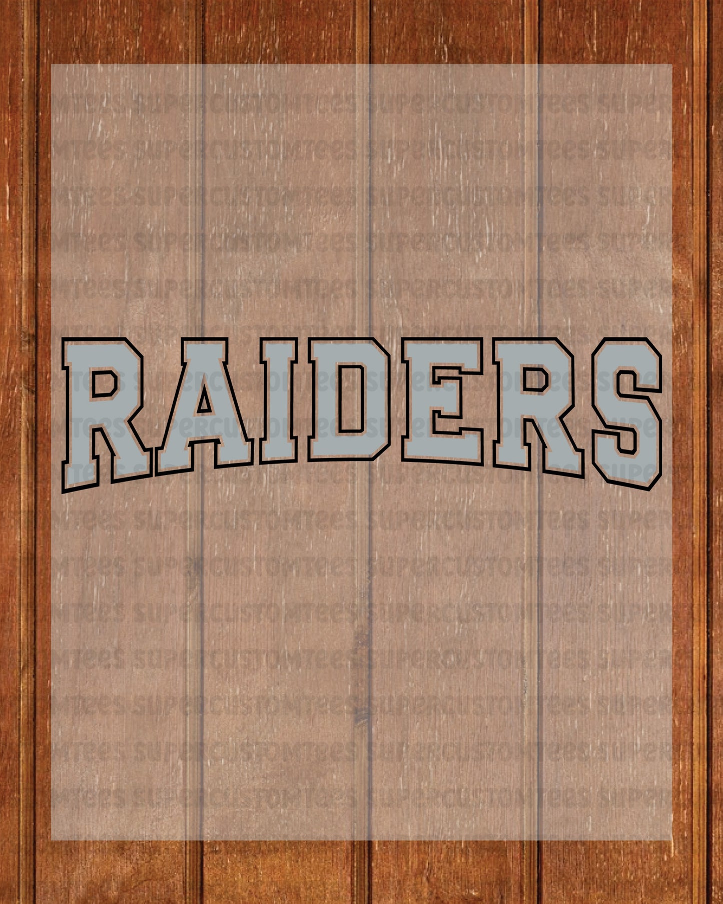 Raiders DTF Transfer Ready to Press