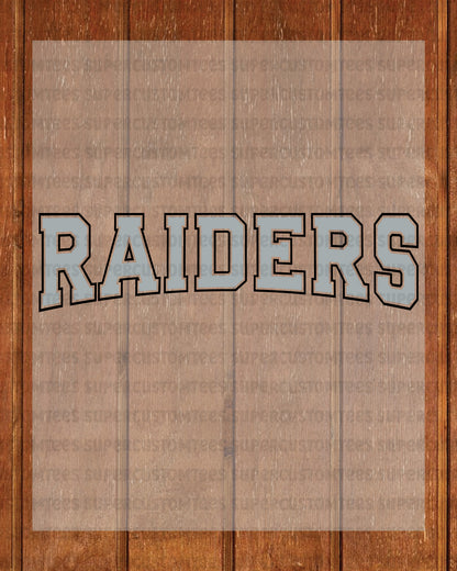 Raiders DTF Transfer Ready to Press