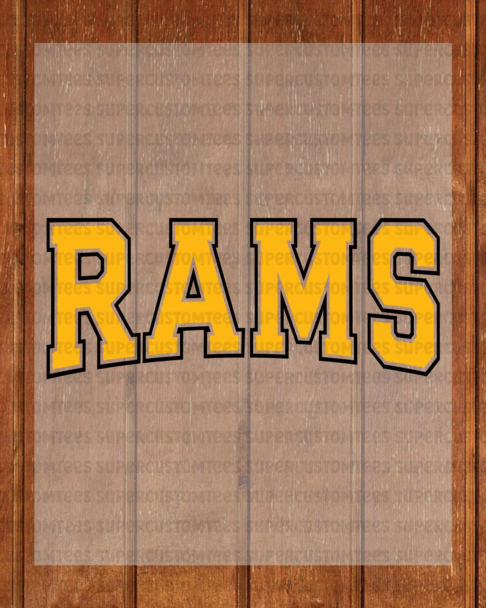 Rams DTF Heat Transfer Ready to Press