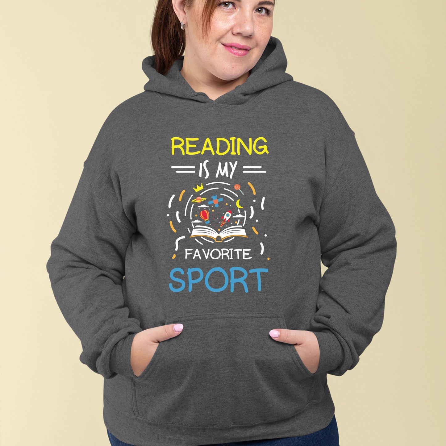 Reading is my favorite sport DTF Transfer Ready to Press, Bookish Heat Transfer For Shirt, Bookworm Sarcastic UV Sticker Prints