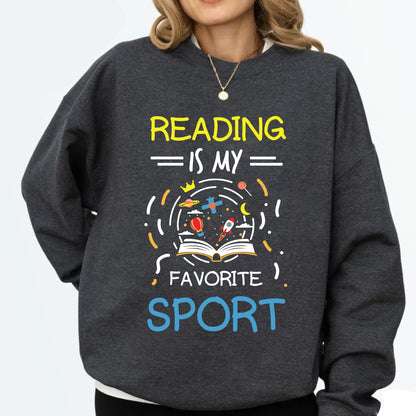 Reading is my favorite sport DTF Transfer Ready to Press, Bookish Heat Transfer For Shirt, Bookworm Sarcastic UV Sticker Prints
