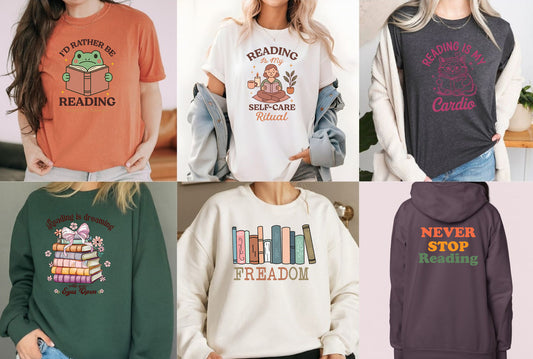 Reading Book DTF Transfer Premade Gang sheet