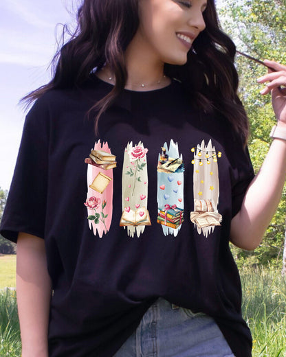 Reading Book Lovers Brushstroke DTF Transfer