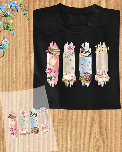 Reading Book Lovers Brushstroke DTF Transfer