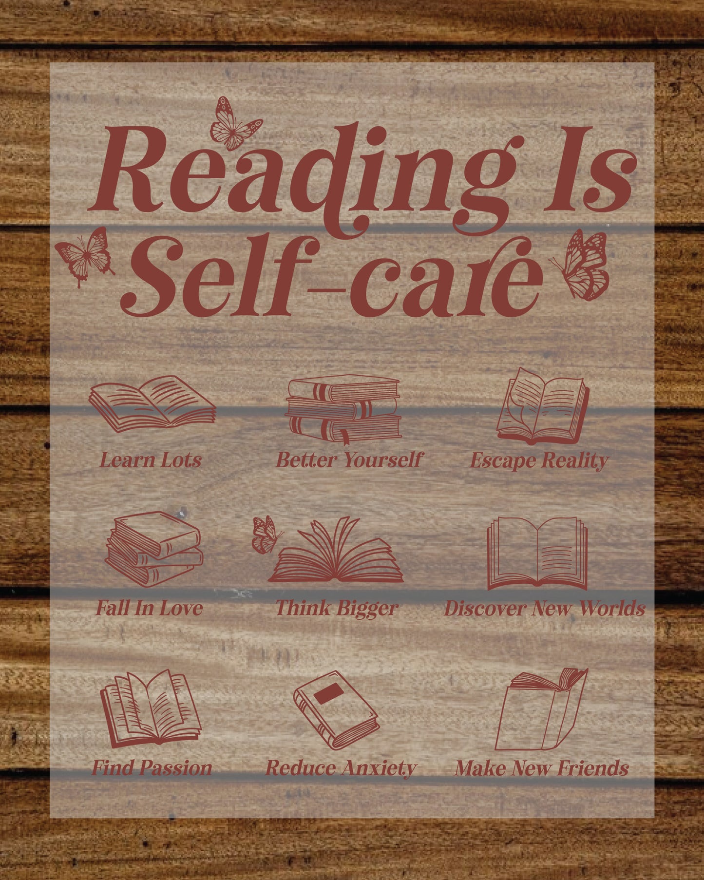 Reading is Self-Care DTF Transfer