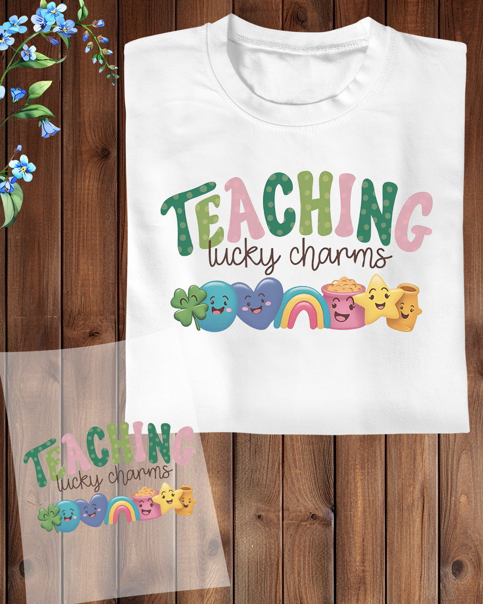 Teaching Lucky Charm St Patrick's Day Teacher Gift  DTF Transfer Film