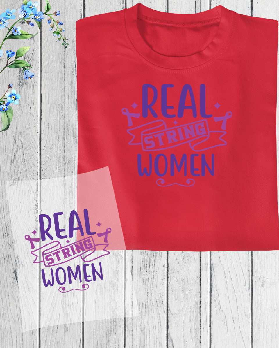 Real String Women DTF Transfer Film