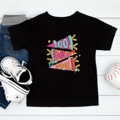 Retro 100 Days of School T Shirt Preppy 100 Days of School Shirt for Kids Girls Boys Women Men Classroom Celebration Tee