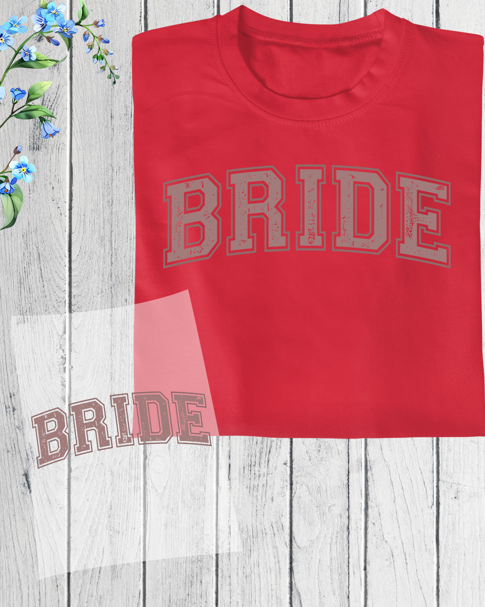 Retro Bride Heat Transfer for Shirts