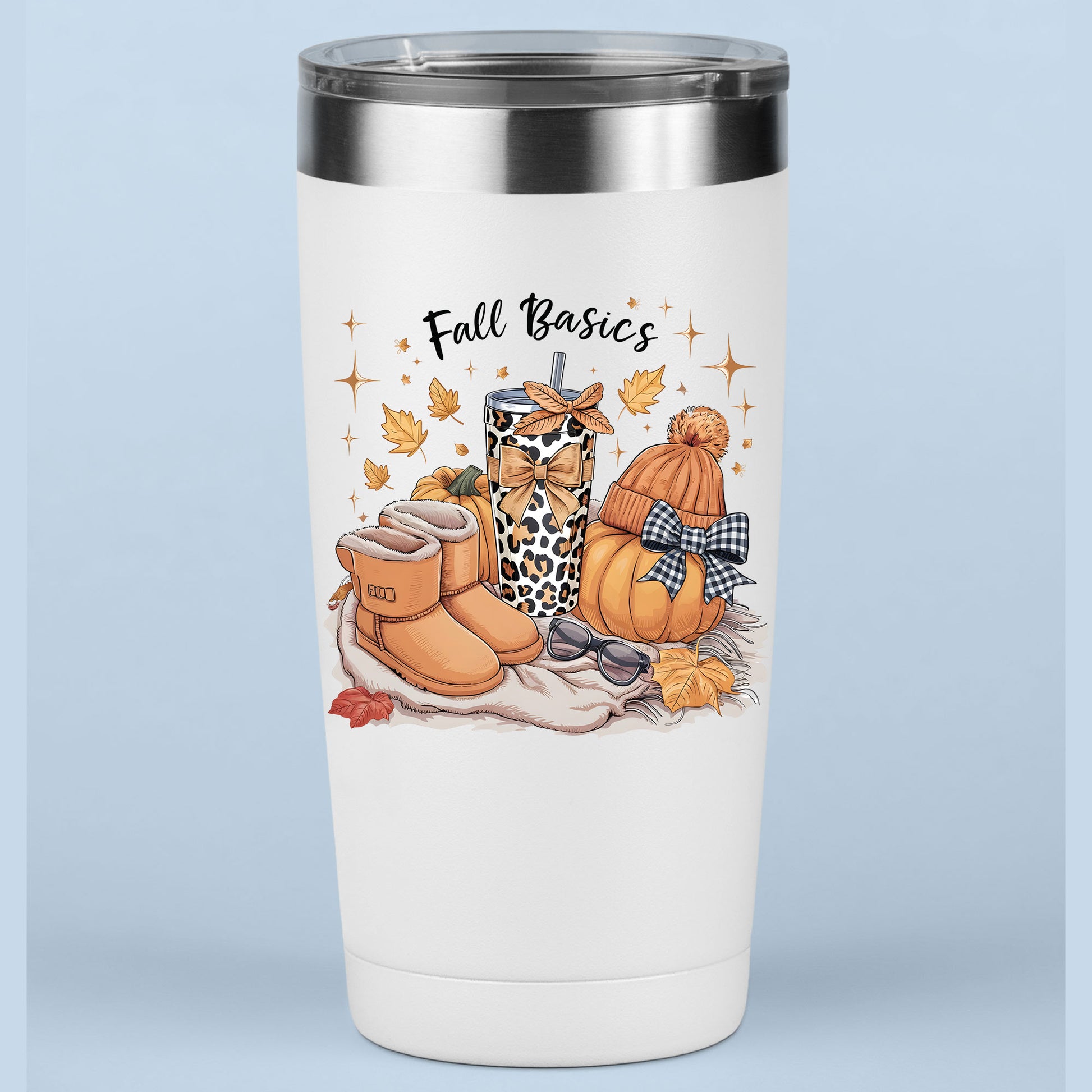 Retro Fall Basics Coquett Pumpkin Bow DTF Transfer