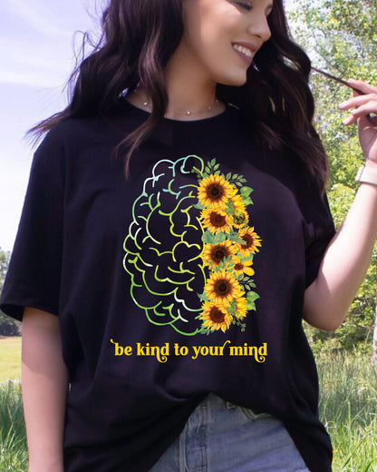 Retro Floral Mental Health DTF Transfer