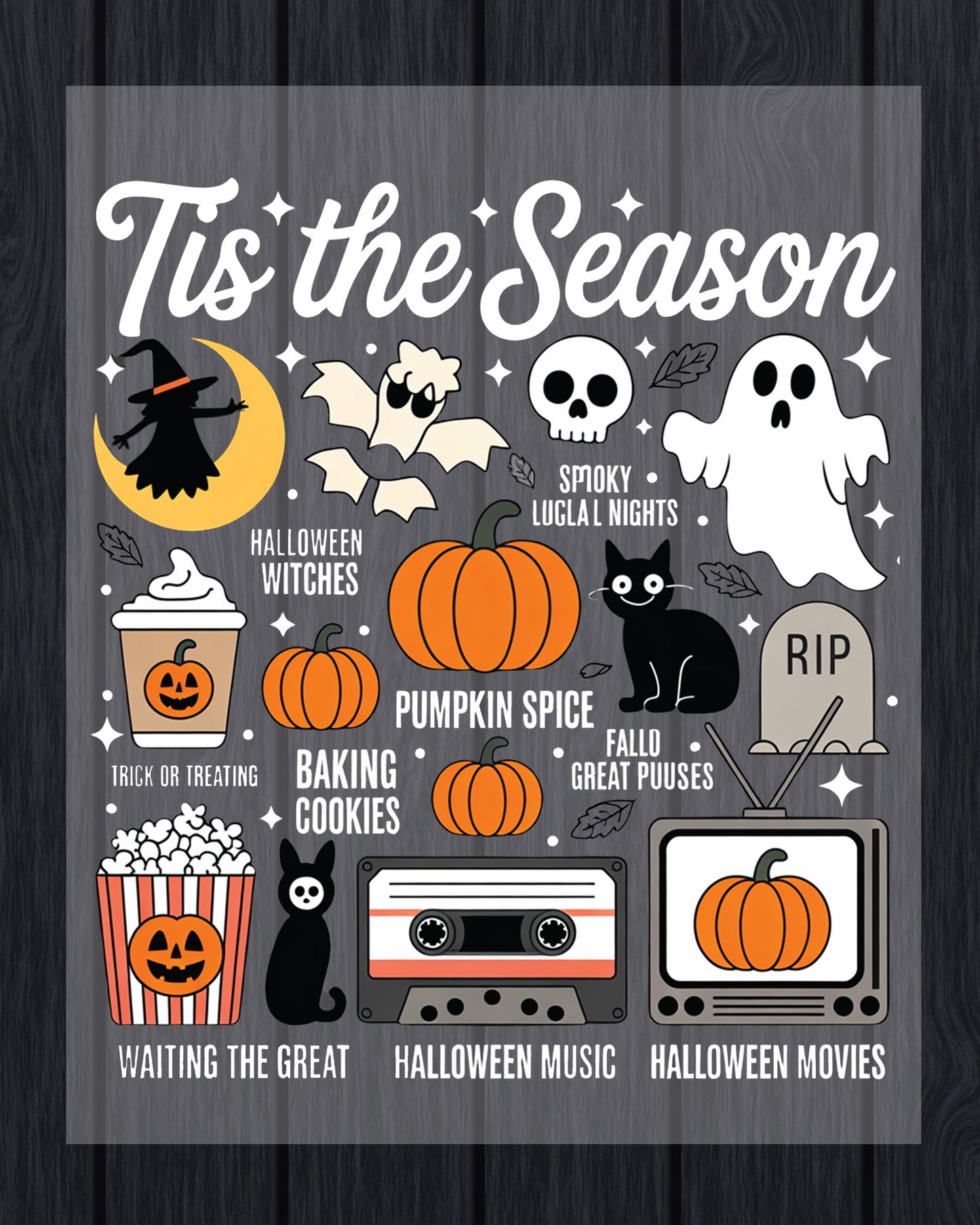 Retro Halloween Halloween Fall Ghost DTF Transfer