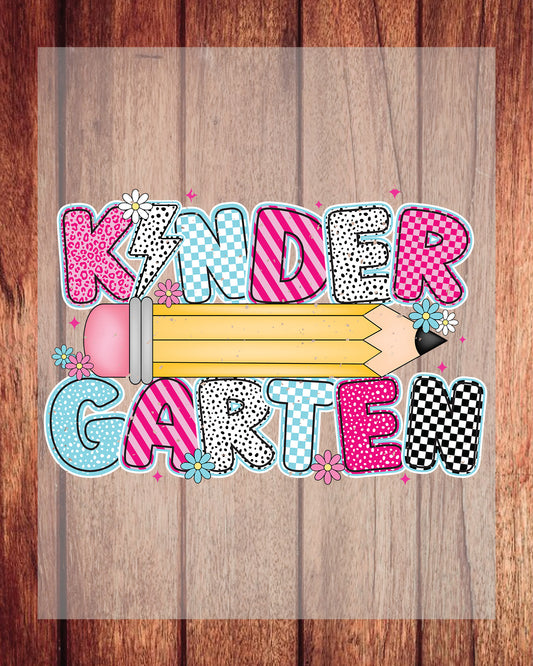 Retro Kindergarten Back to School DTF Transfer