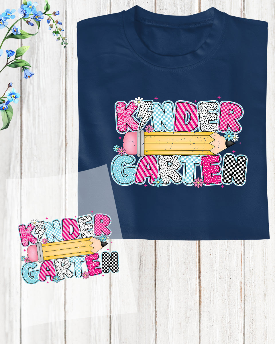 Retro Kindergarten Back to School DTF Transfer