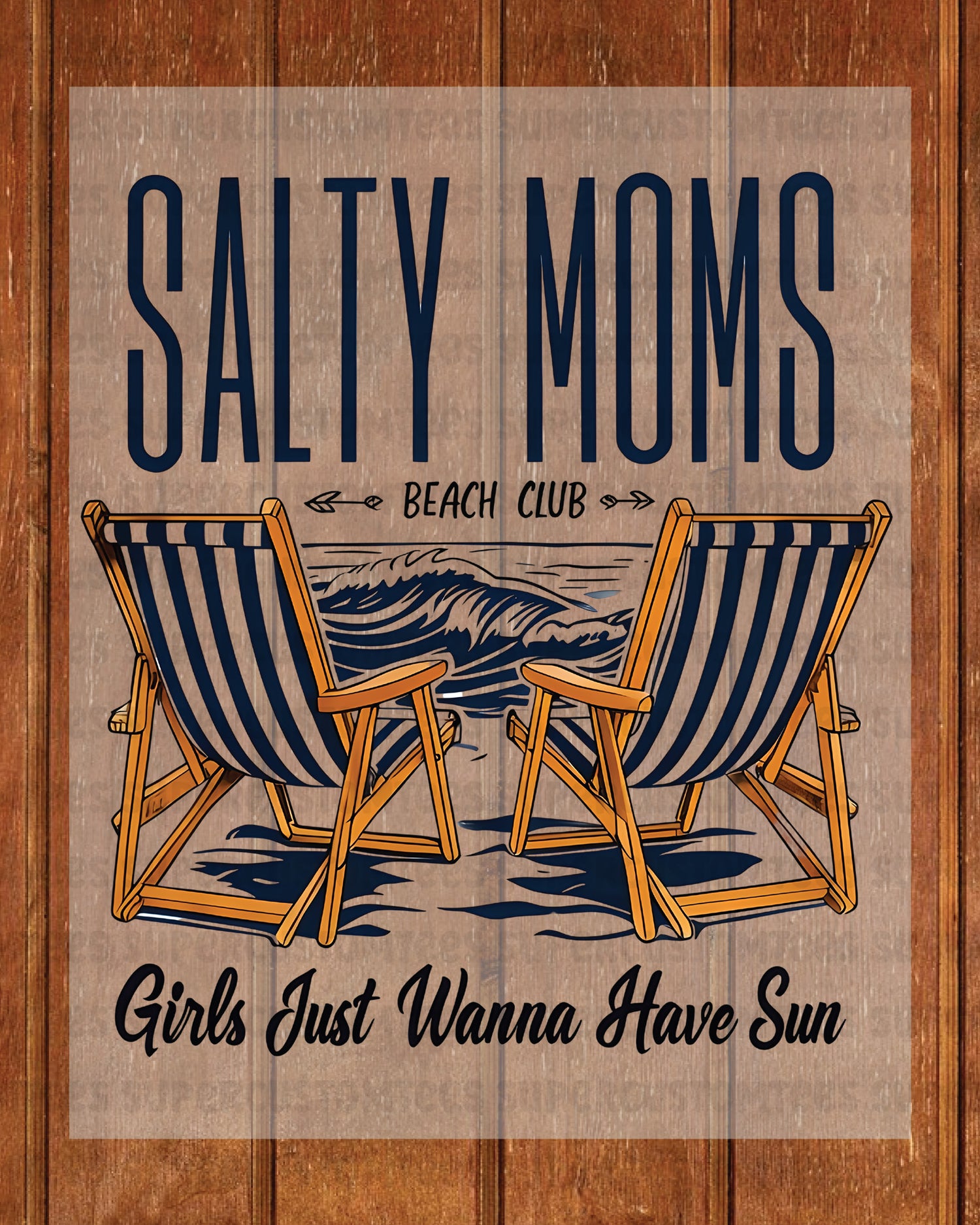 Retro Mom Beach Heat Transfer for Shirts