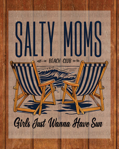 Retro Mom Beach Heat Transfer for Shirts