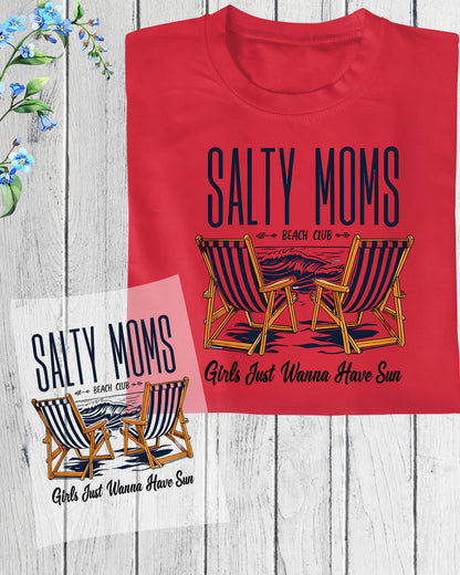Retro Mom Beach Heat Transfer for Shirts