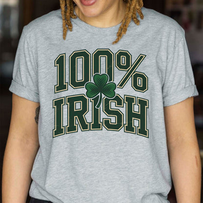 Retro St. Patrick's Day Shirt 100% Irish Sweatshirt