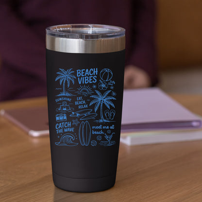 Retro Summer Beach Doodles DTF Transfer