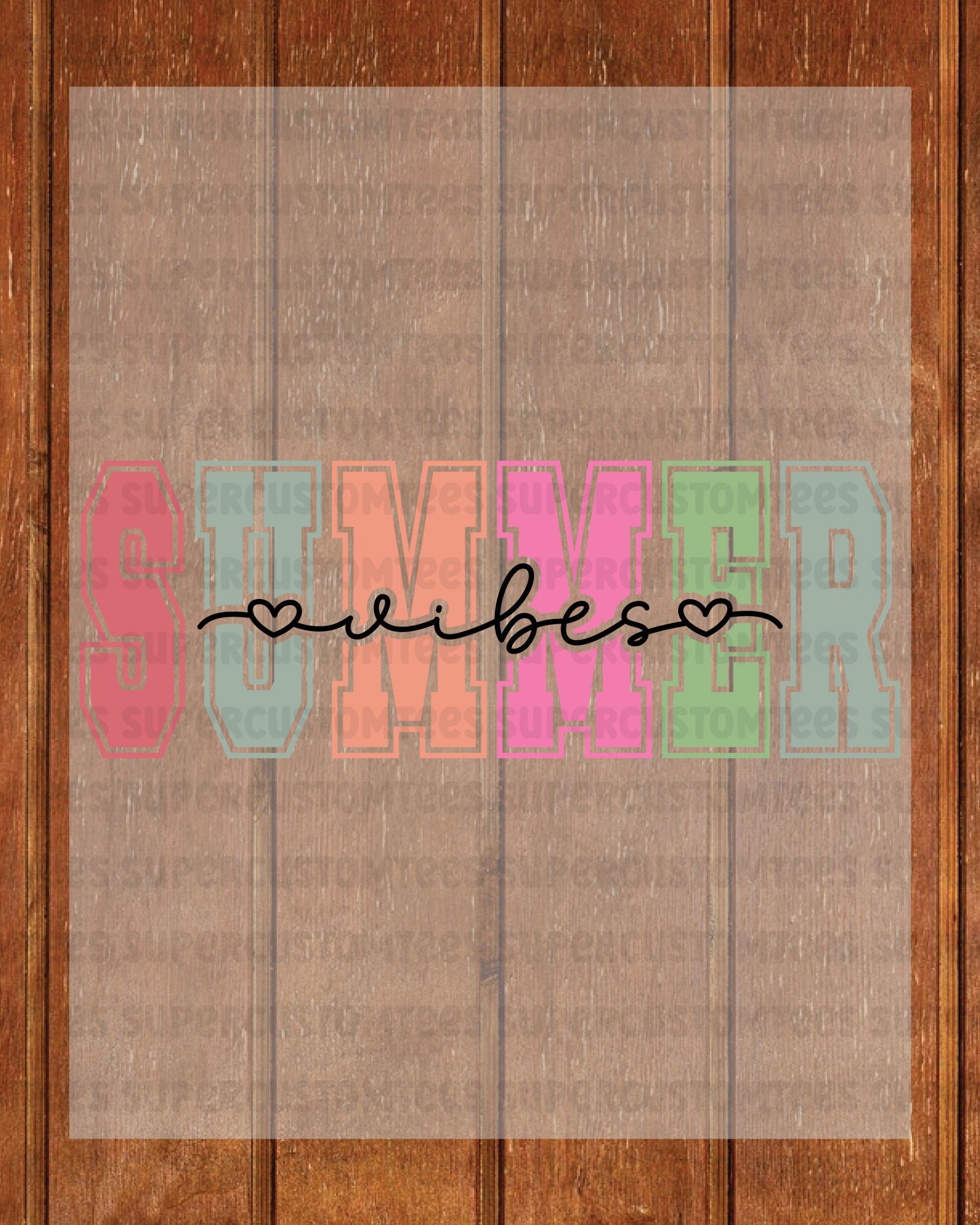 Retro Summer Vibes DTF Transfer Ready To Press