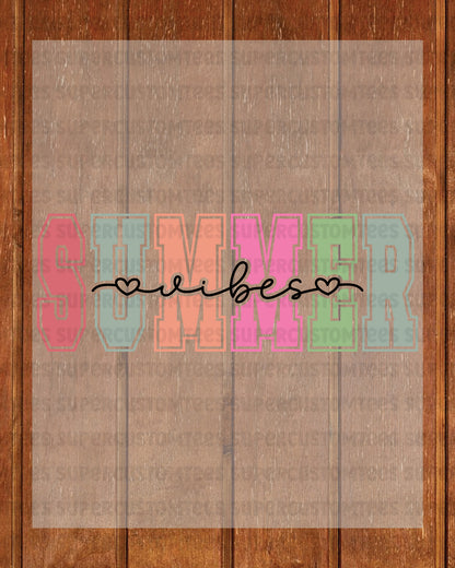 Retro Summer Vibes DTF Transfer Ready To Press