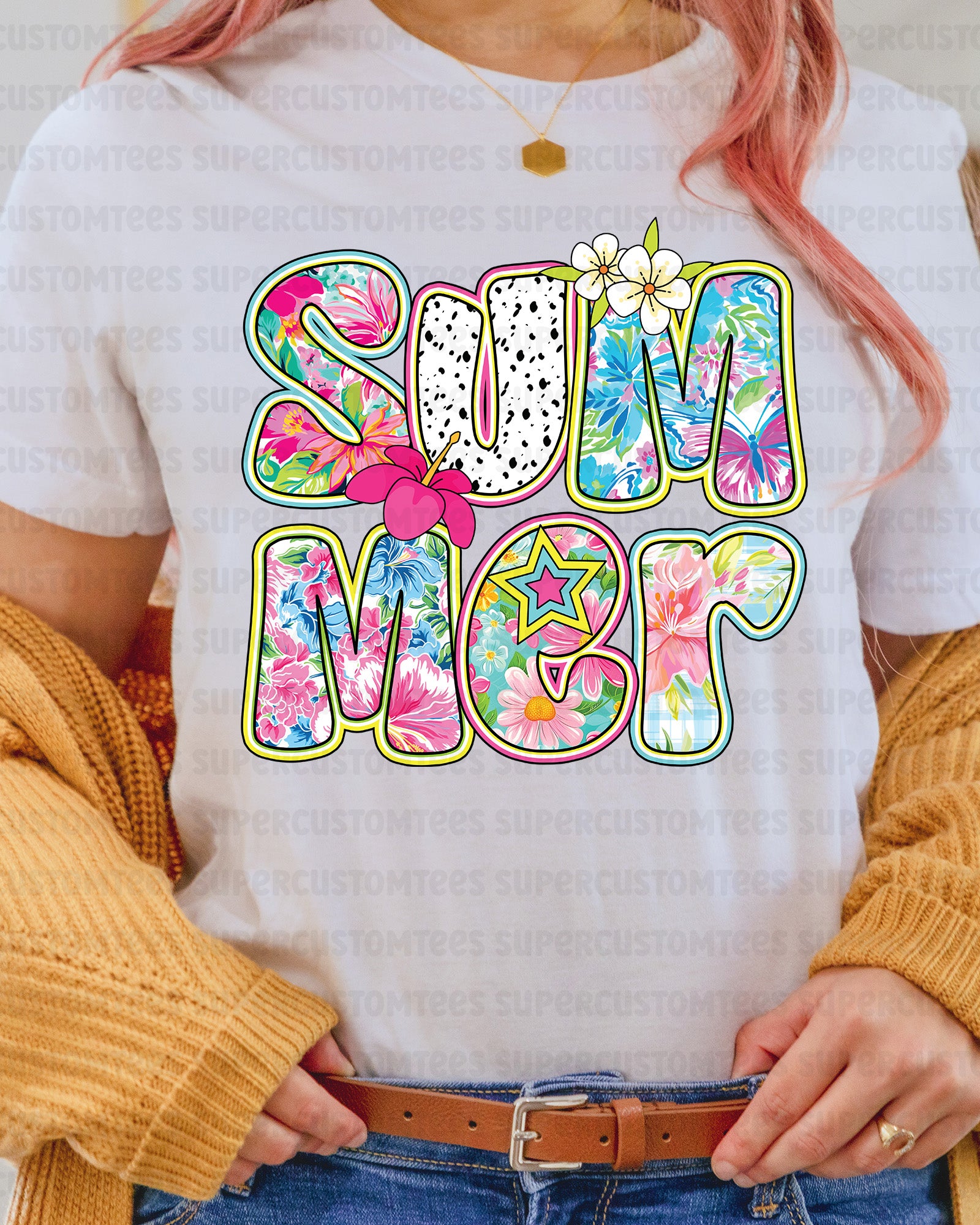 Retro Summer Vibes DTF Transfer Ready to Press