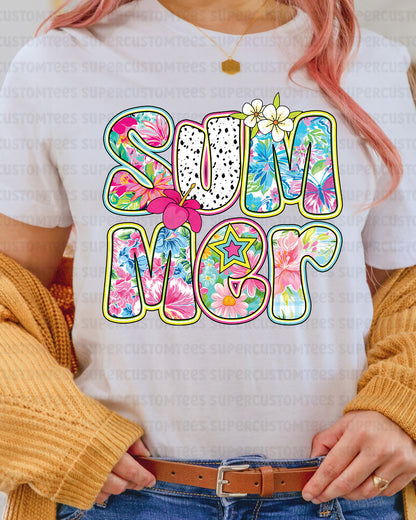 Retro Summer Vibes DTF Transfer Ready to Press