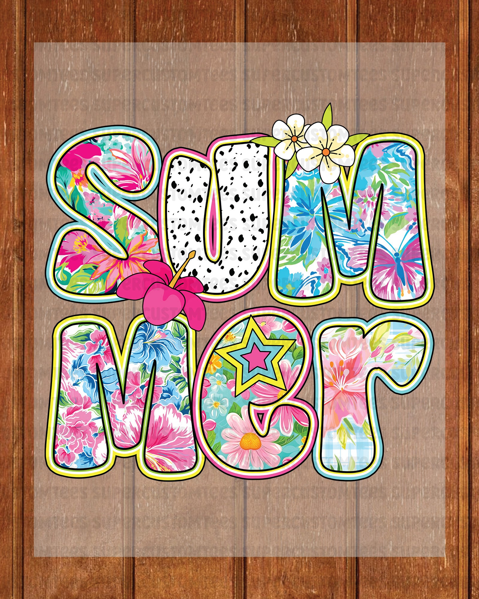 Retro Summer Vibes DTF Transfer Ready to Press